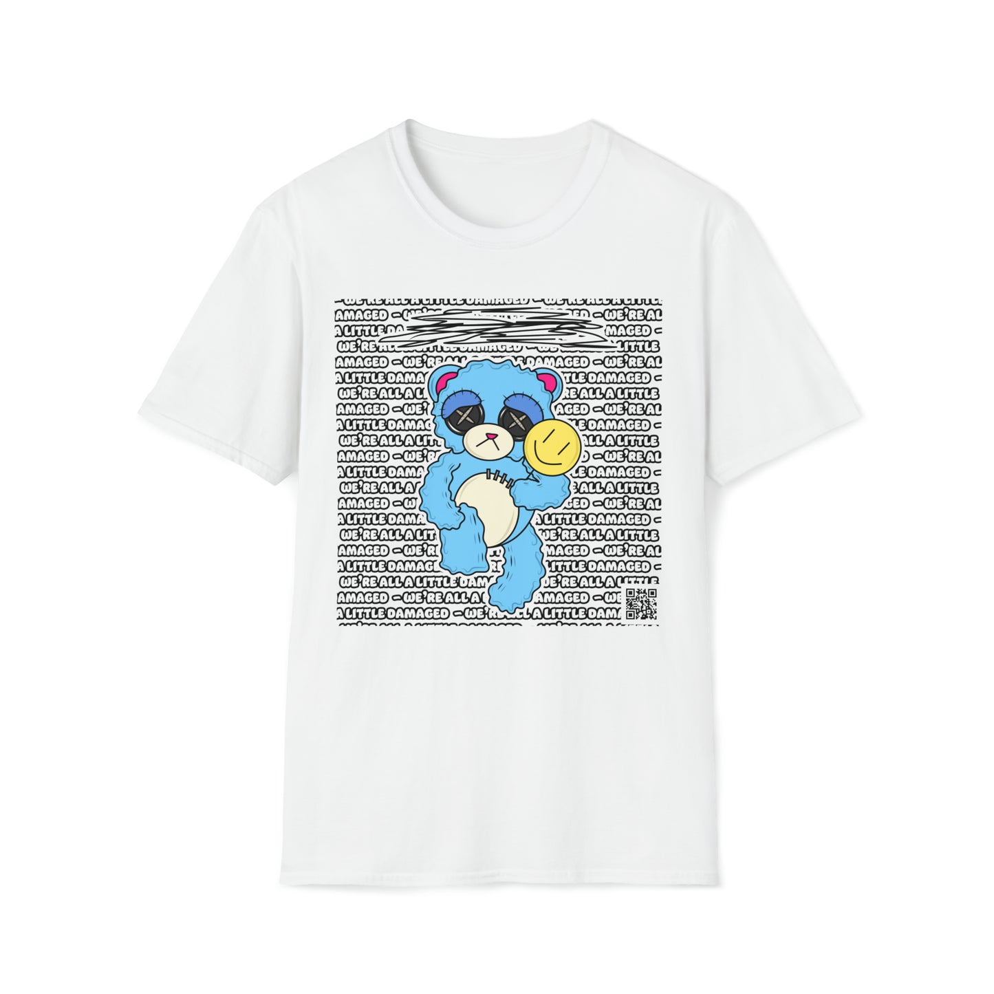 Depression Bear "We're all a little Damaged" T-Shirt