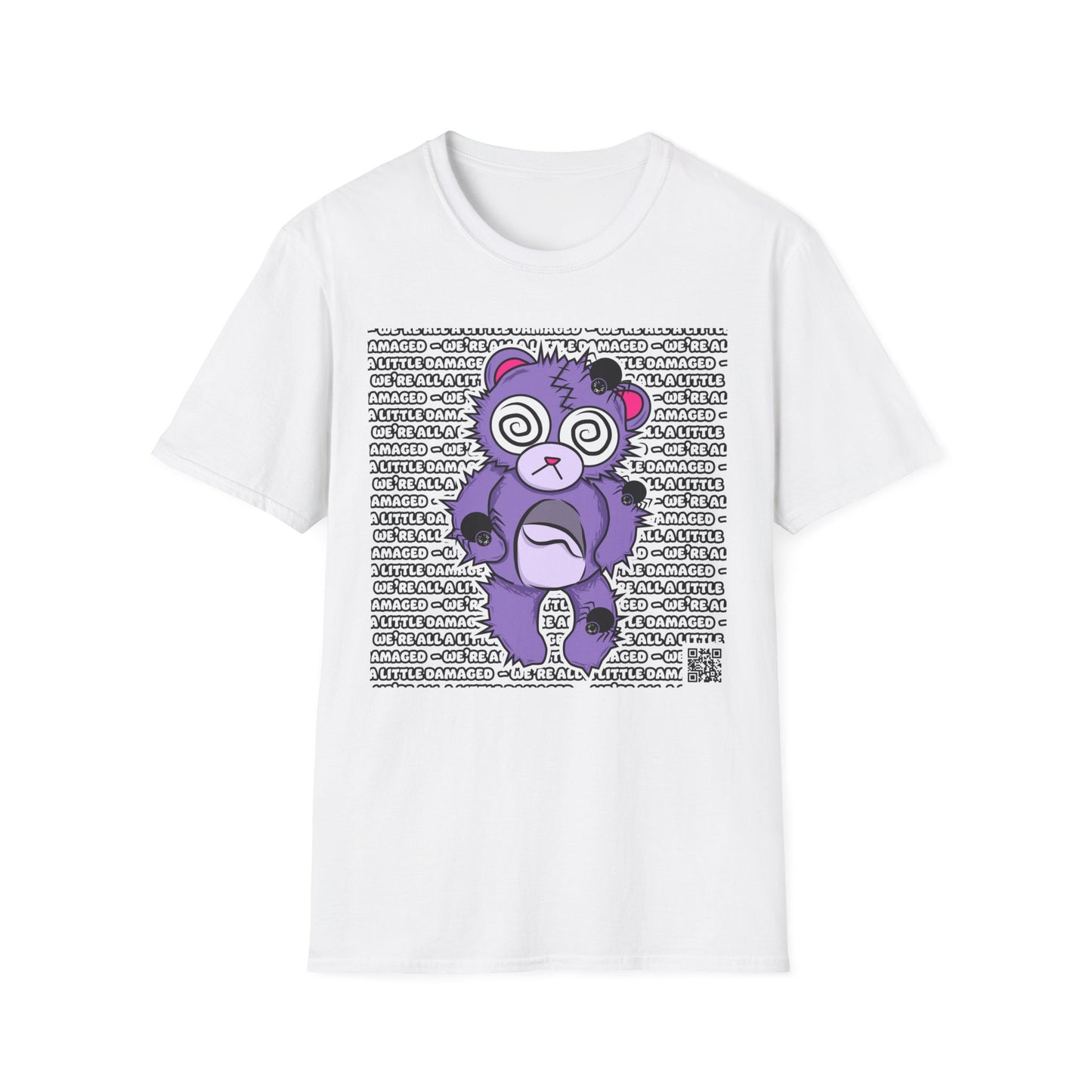 Anxiety Bear "We're all a little Damaged" T-Shirt