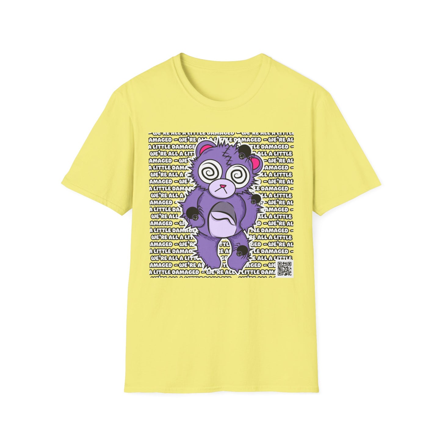 Anxiety Bear "We're all a little Damaged" T-Shirt