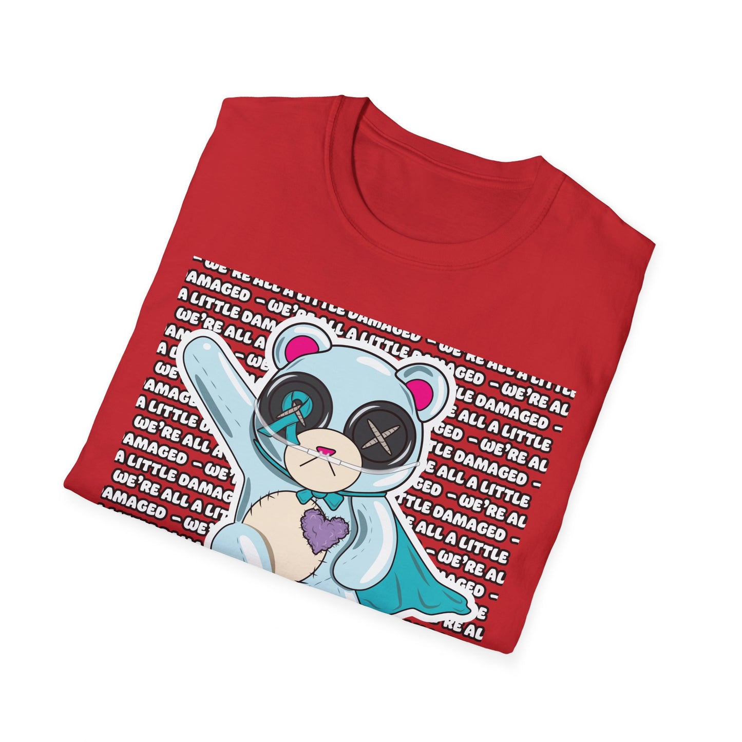 Sclero Bear "We're all a little Damaged" T-Shirt