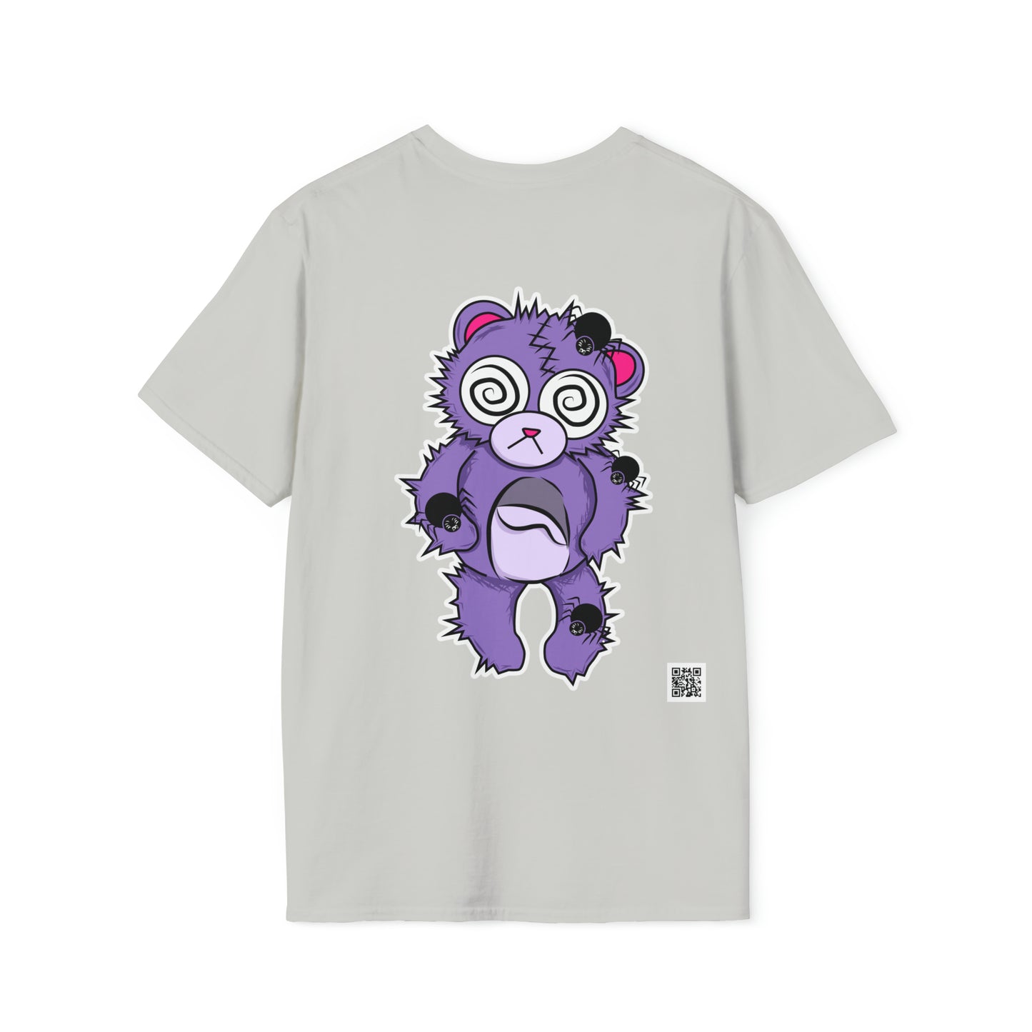 Anxiety Bear T-shirt Front and Back Design