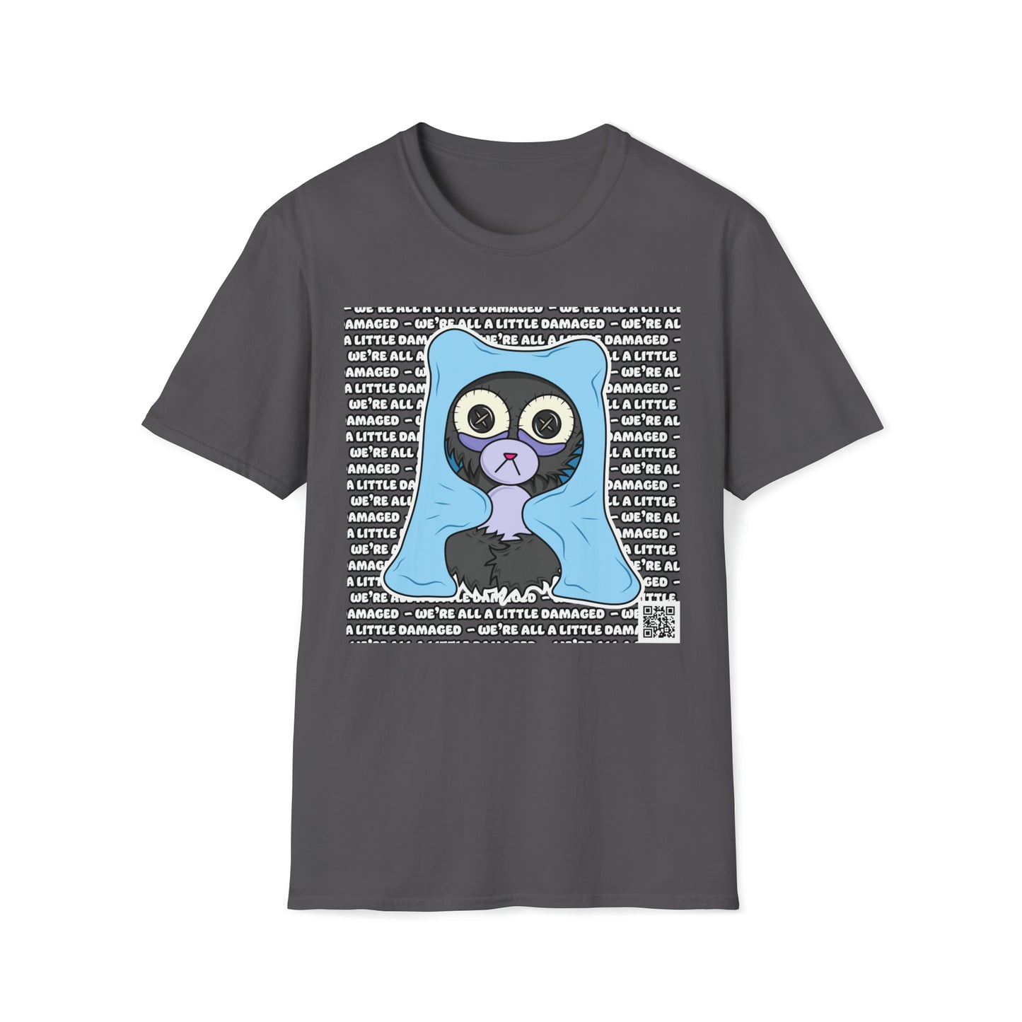 Insomnia Bear "We're all a little Damaged" T-Shirt