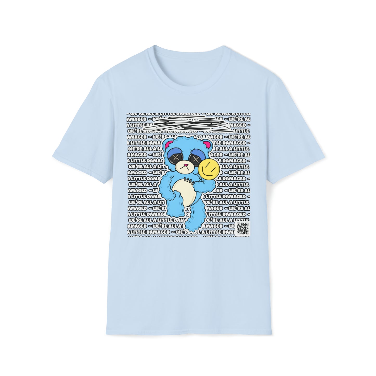 Depression Bear "We're all a little Damaged" T-Shirt