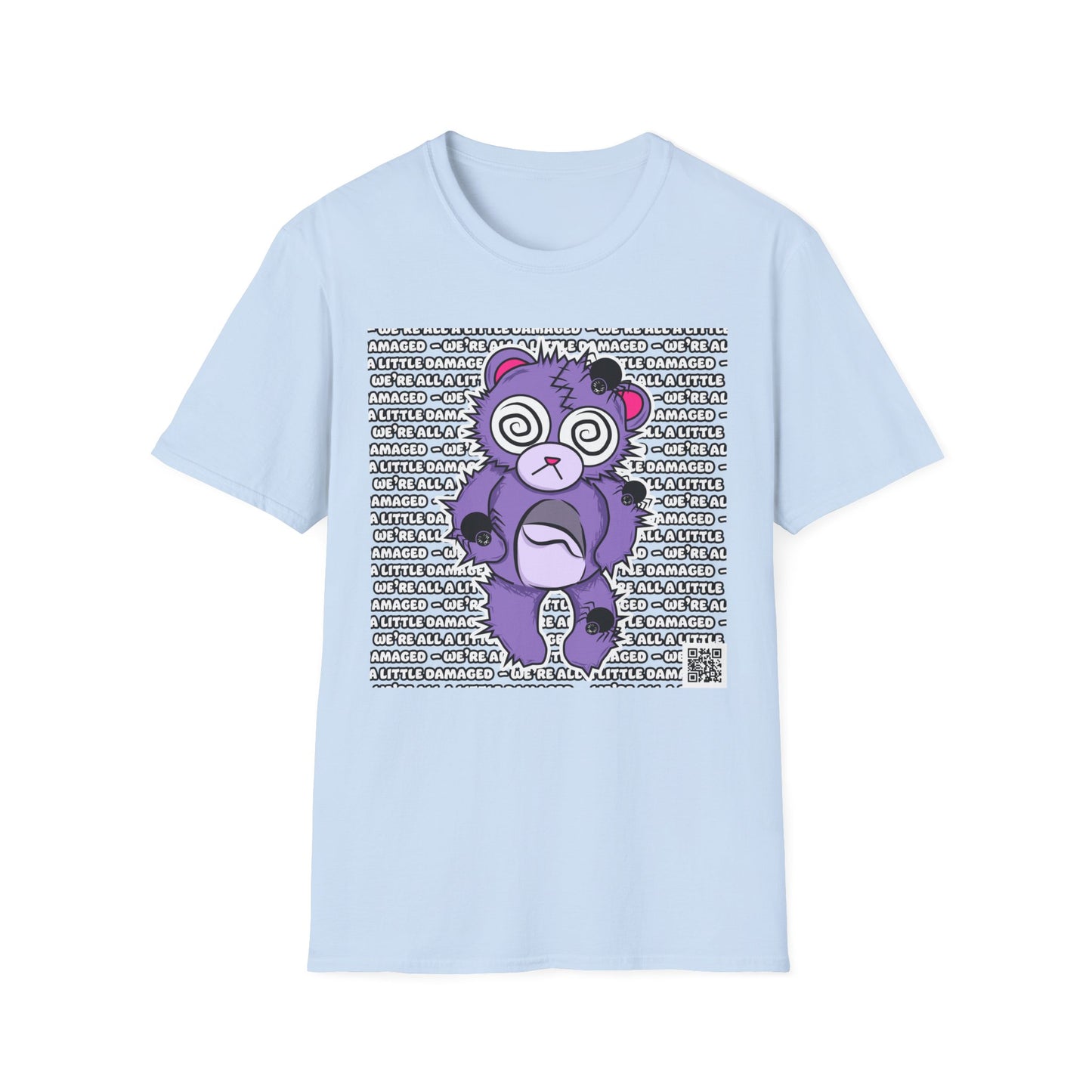 Anxiety Bear "We're all a little Damaged" T-Shirt