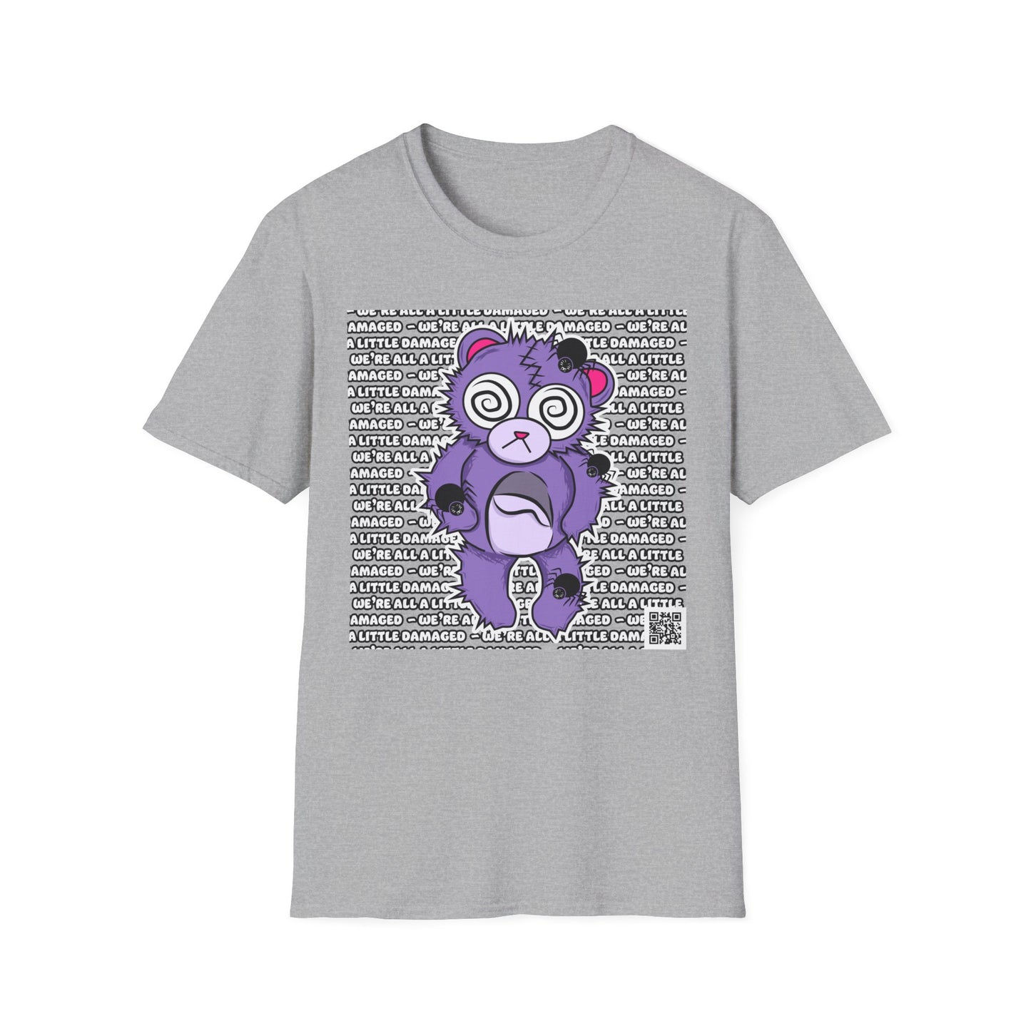 Anxiety Bear "We're all a little Damaged" T-Shirt