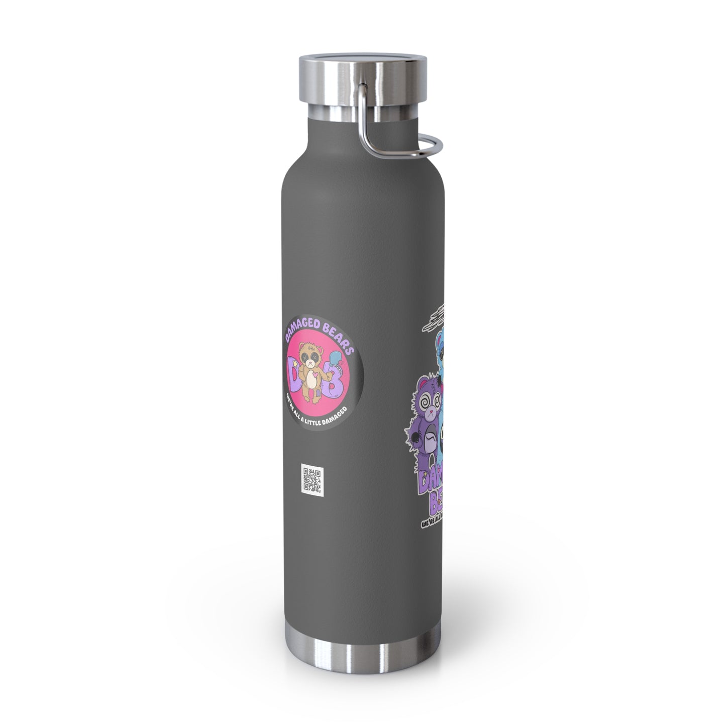 Damaged Bears Copper Vacuum Insulated Bottle, 22oz