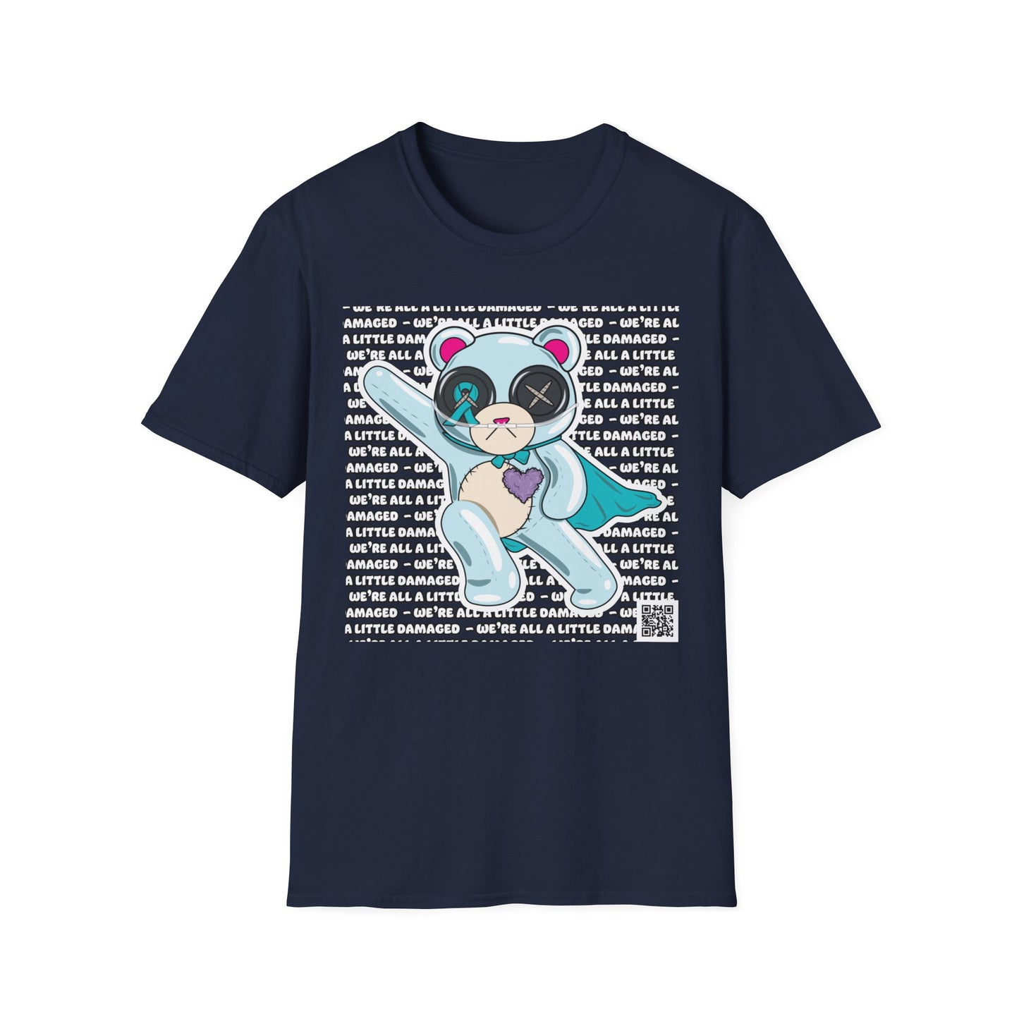 Sclero Bear "We're all a little Damaged" T-Shirt