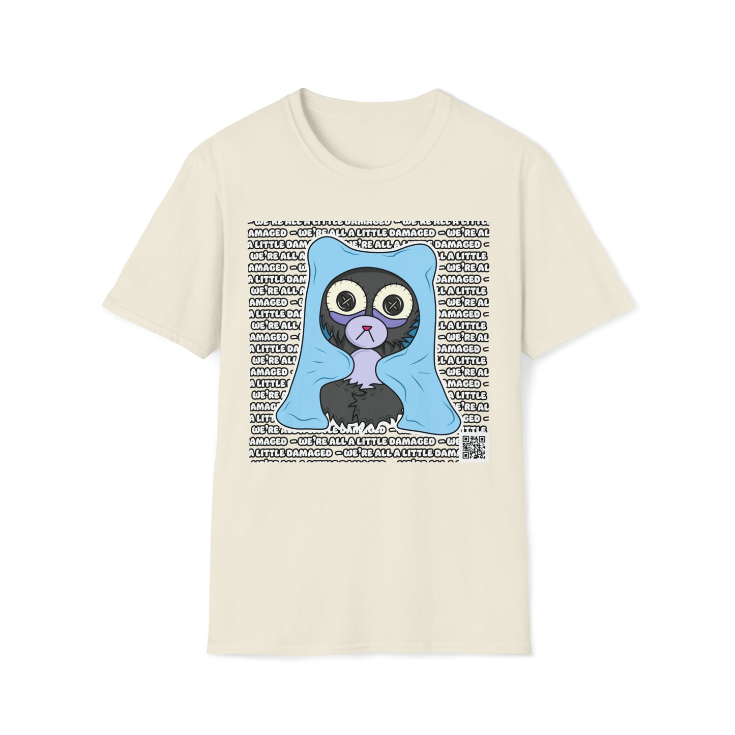 Insomnia Bear "We're all a little Damaged" T-Shirt