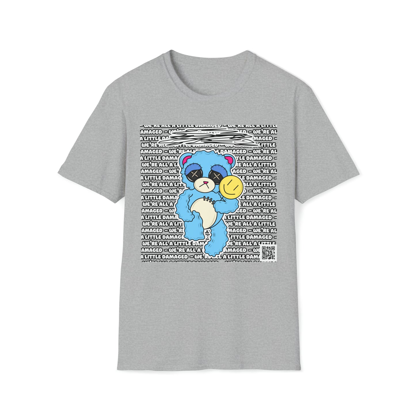 Depression Bear "We're all a little Damaged" T-Shirt