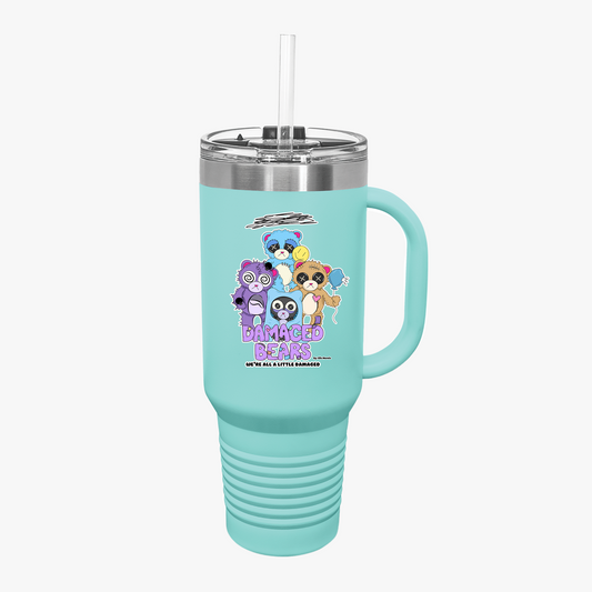 Damaged Bears Insulated Travel Mug, 40oz