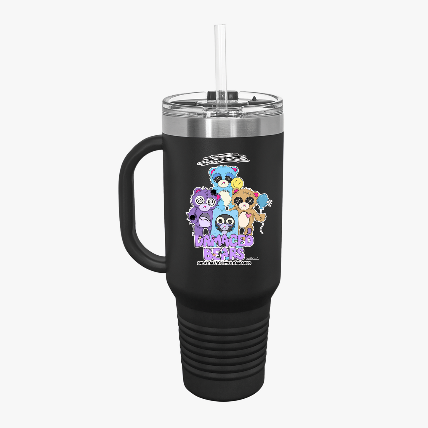 Damaged Bears Insulated Travel Mug, 40oz