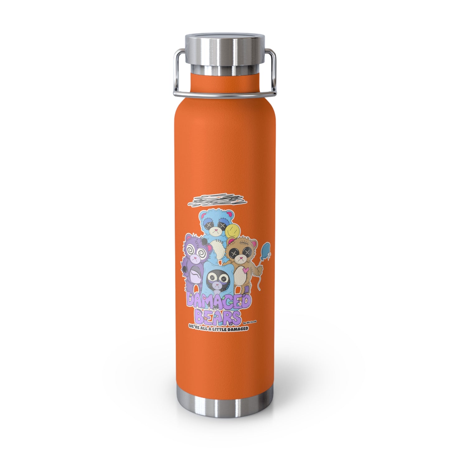 Damaged Bears Copper Vacuum Insulated Bottle, 22oz