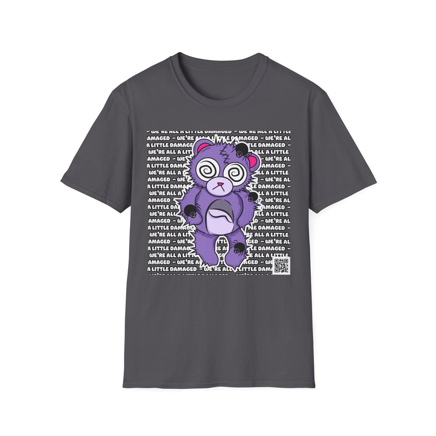 Anxiety Bear "We're all a little Damaged" T-Shirt