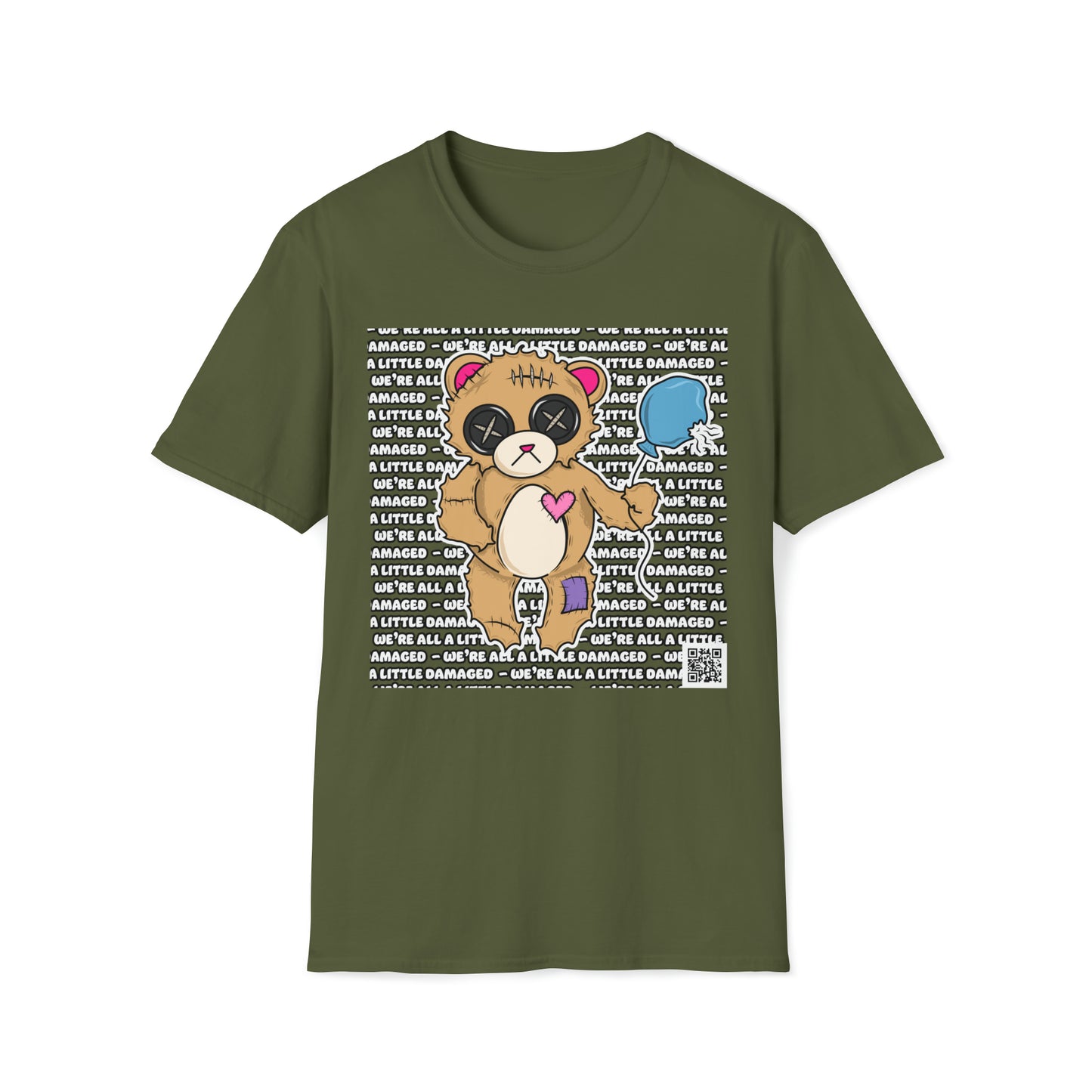 Damaged Bear "We're all a little Damaged" T-Shirt