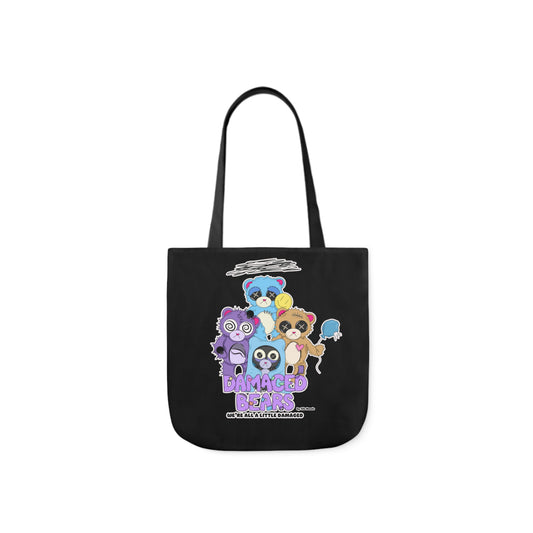 Damaged Bears Polyester Canvas Tote Bag (AOP)