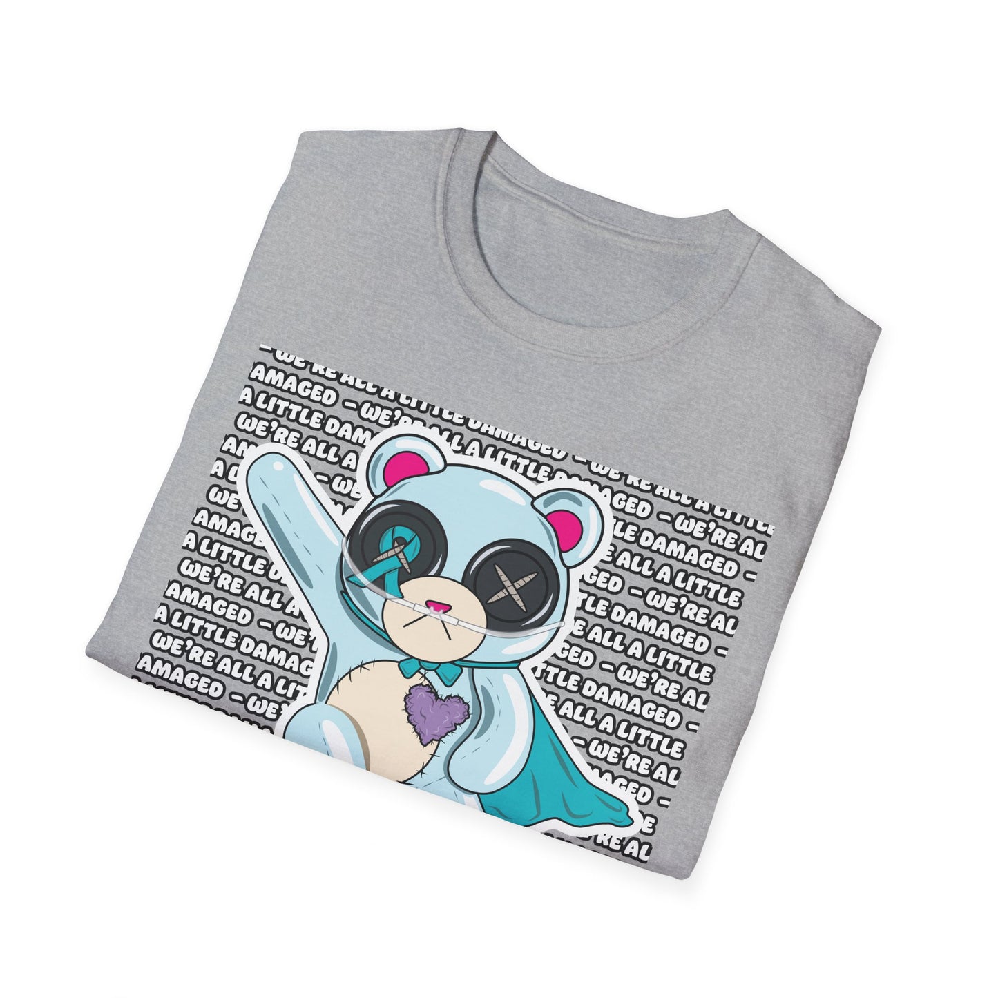 Sclero Bear "We're all a little Damaged" T-Shirt