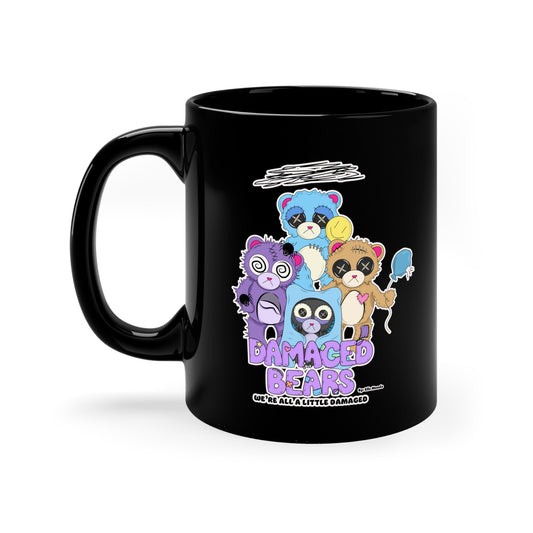 Damaged Bears 11oz Black Mug