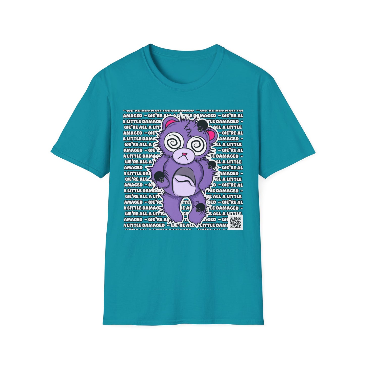 Anxiety Bear "We're all a little Damaged" T-Shirt