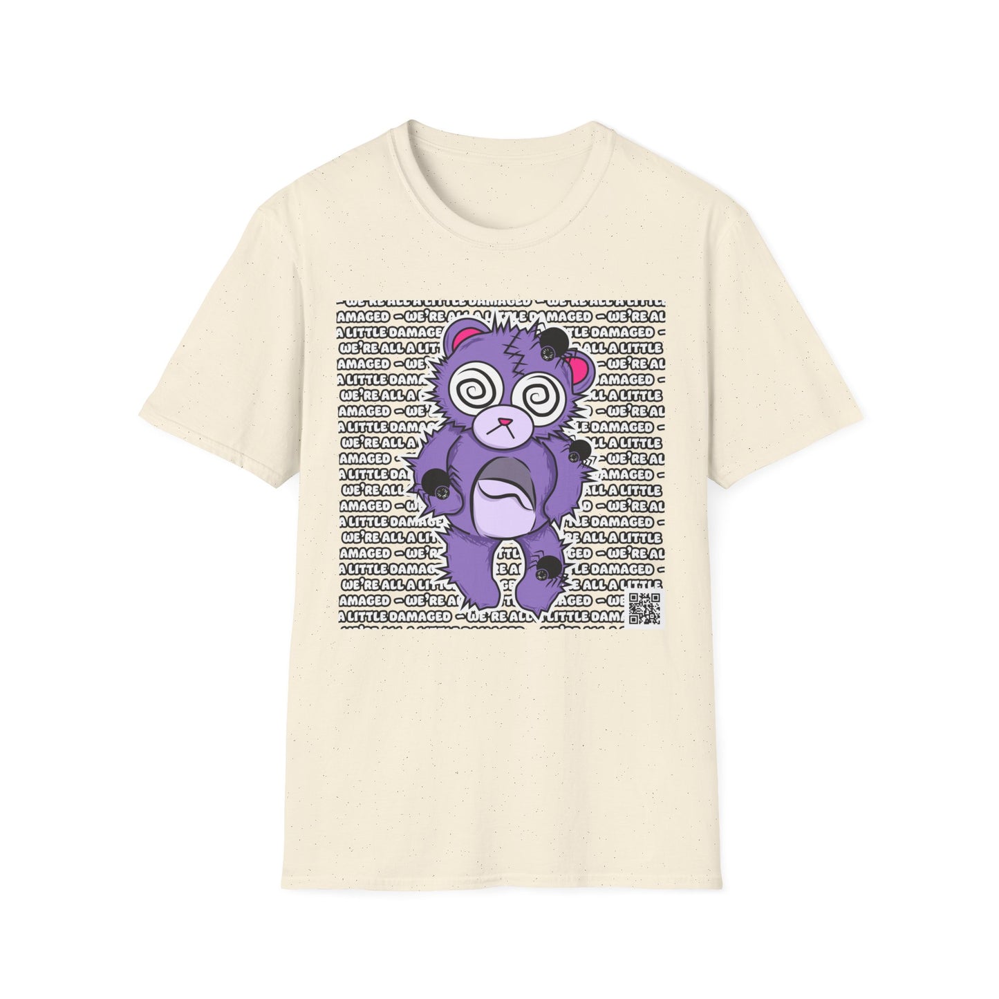 Anxiety Bear "We're all a little Damaged" T-Shirt