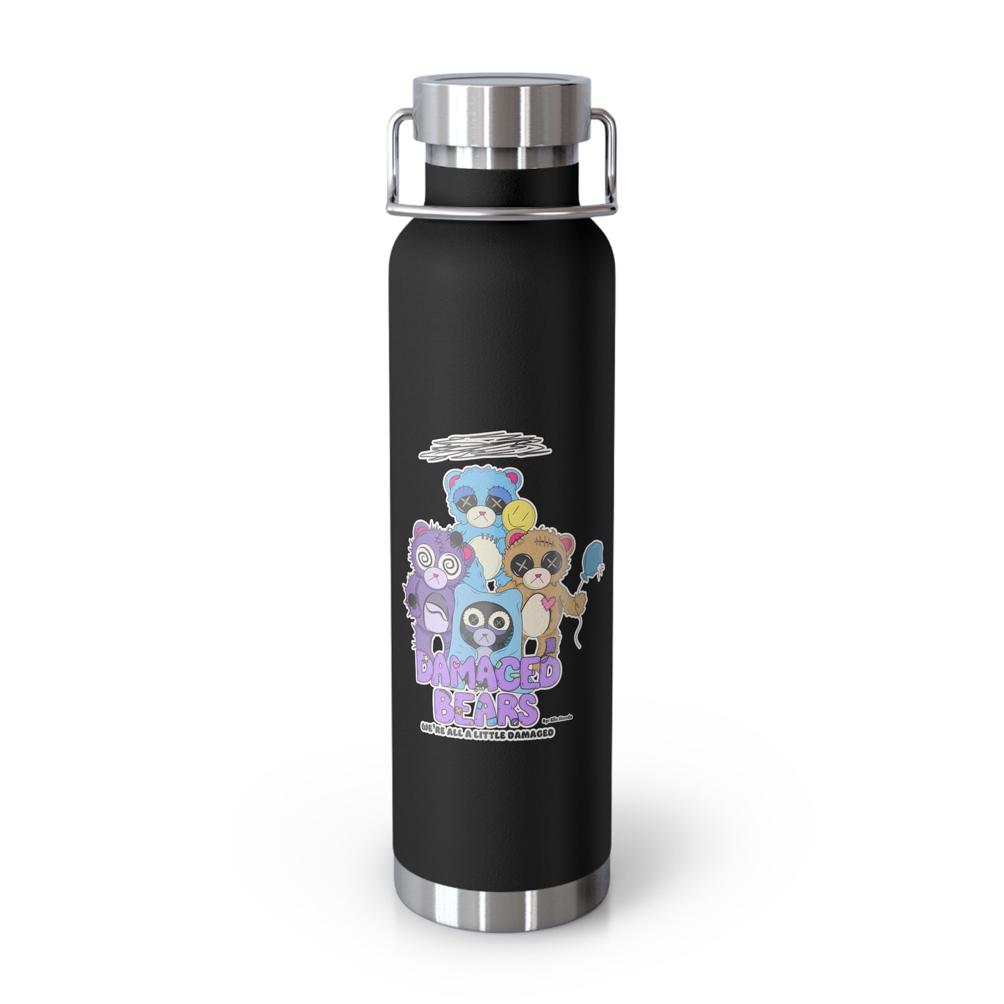 Damaged Bears Copper Vacuum Insulated Bottle, 22oz