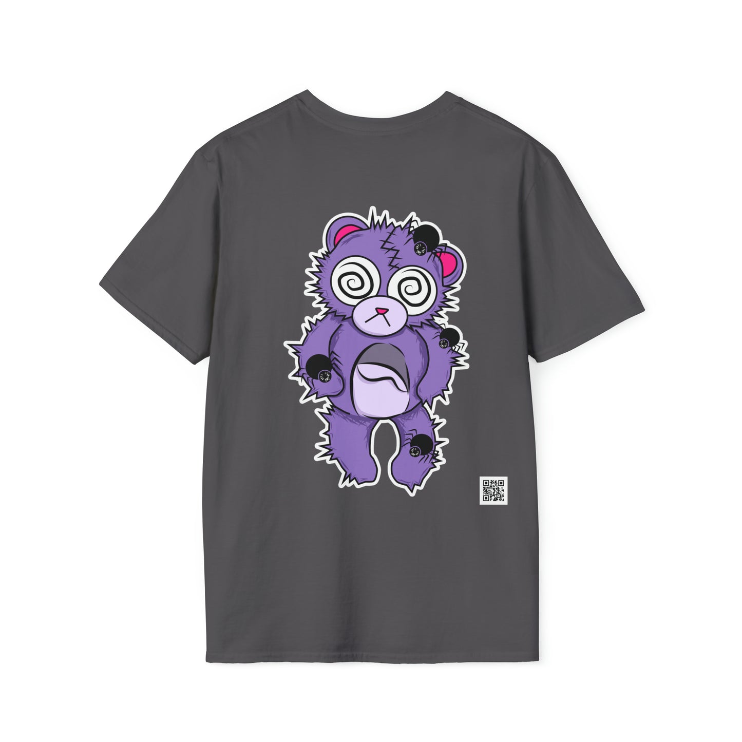 Anxiety Bear T-shirt Front and Back Design