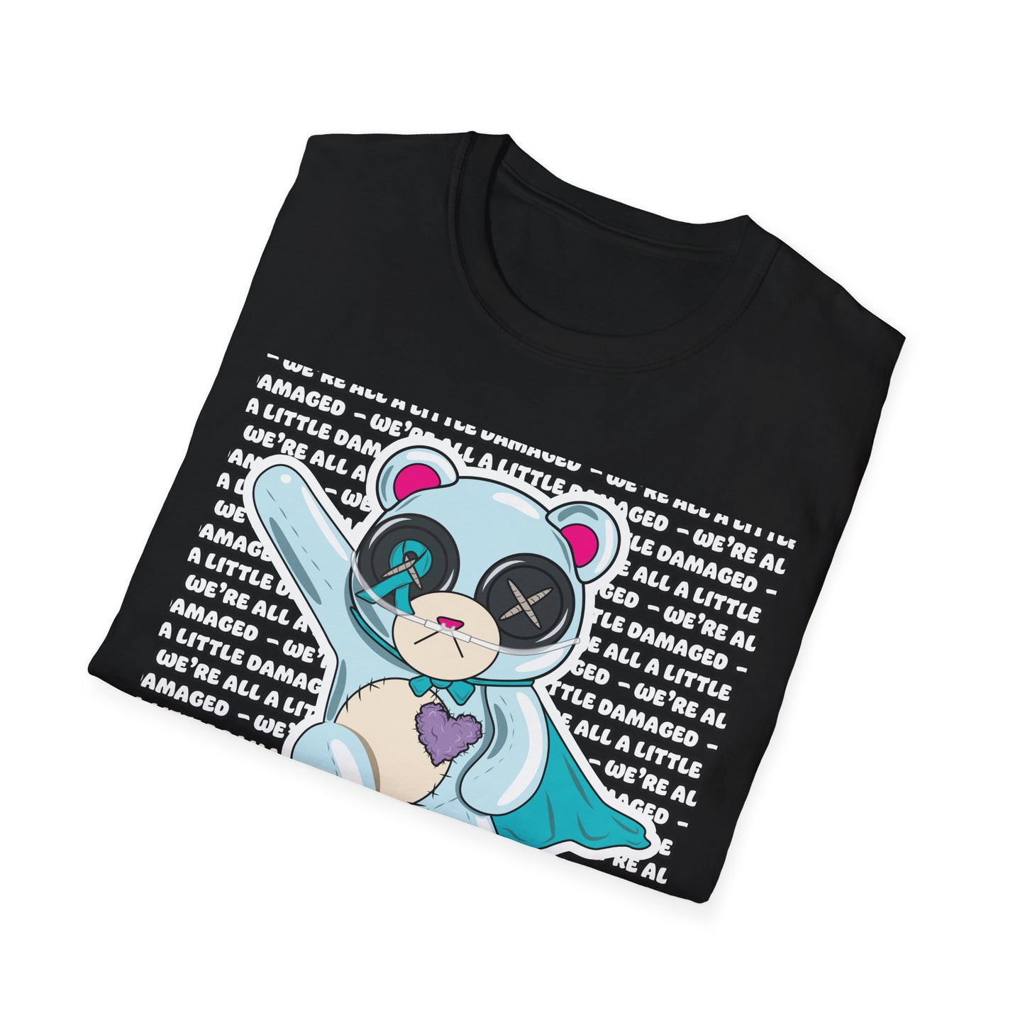 Sclero Bear "We're all a little Damaged" T-Shirt