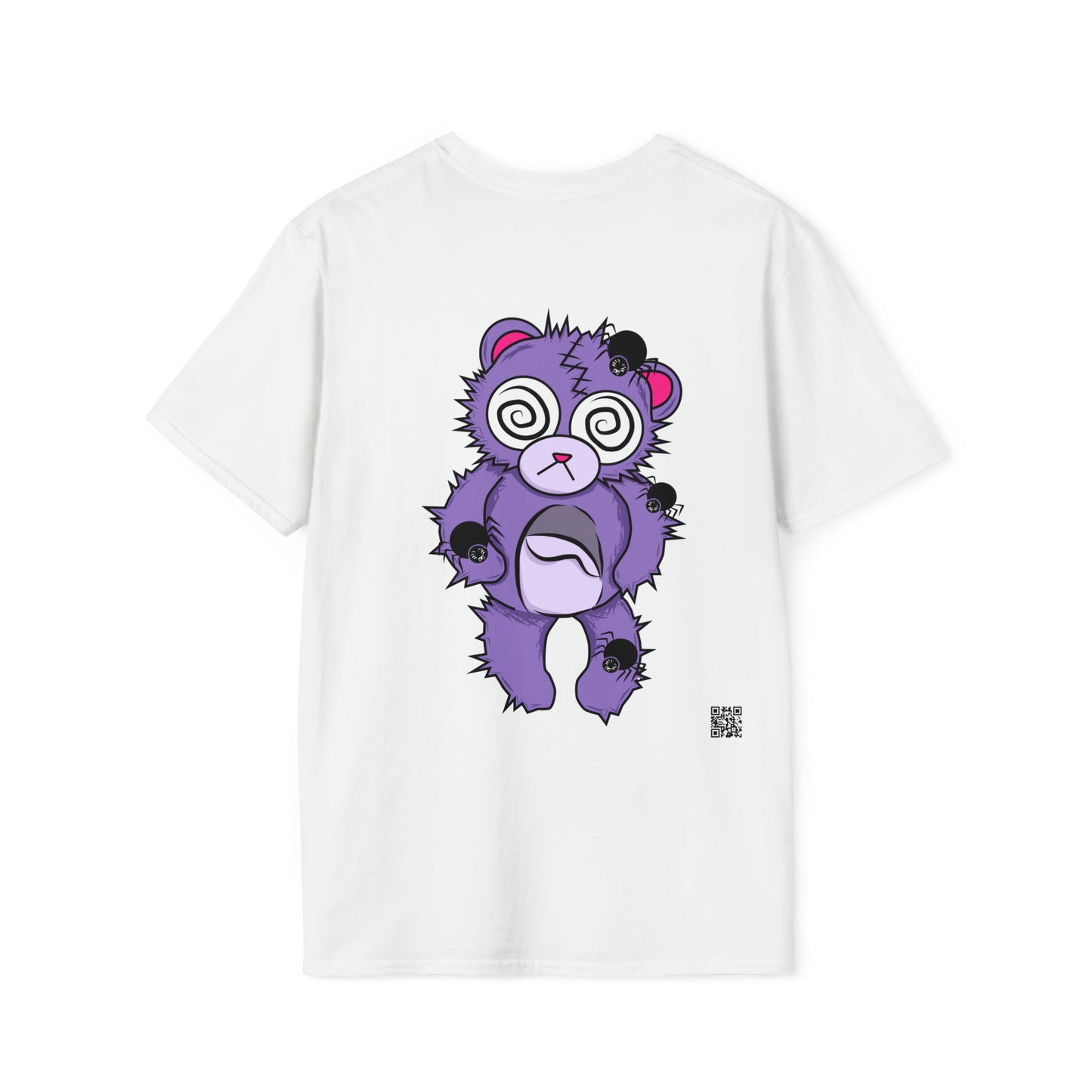 Anxiety Bear T-shirt Front and Back Design