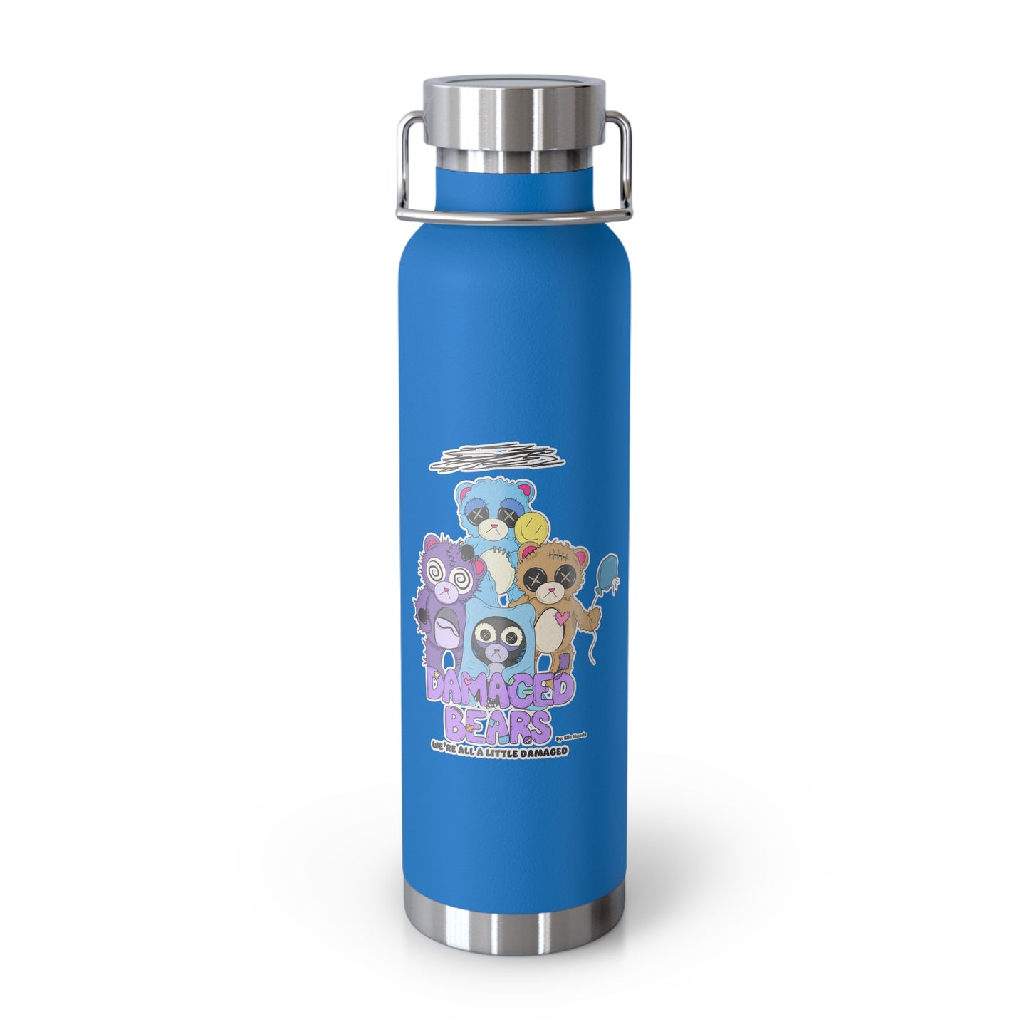 Damaged Bears Copper Vacuum Insulated Bottle, 22oz