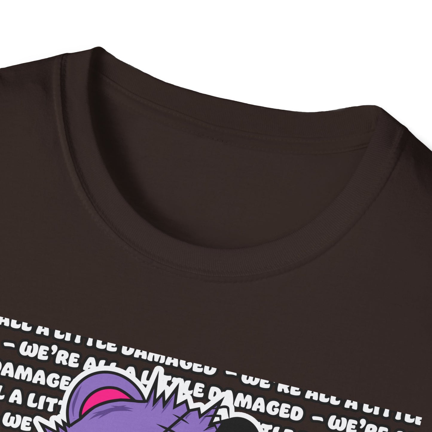 Anxiety Bear "We're all a little Damaged" T-Shirt