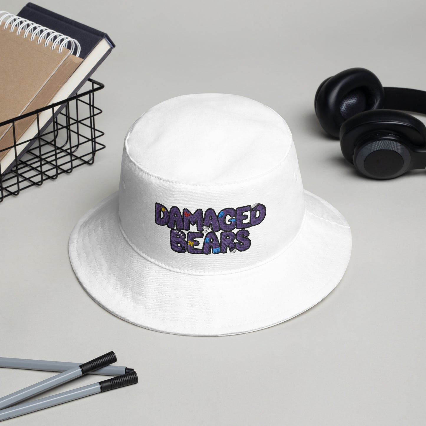 Damaged Bears Logo Bucket Hat