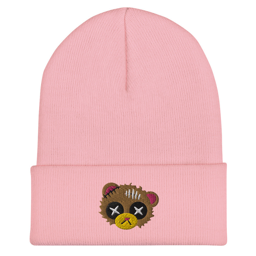 Damaged Bear Cuffed Beanie