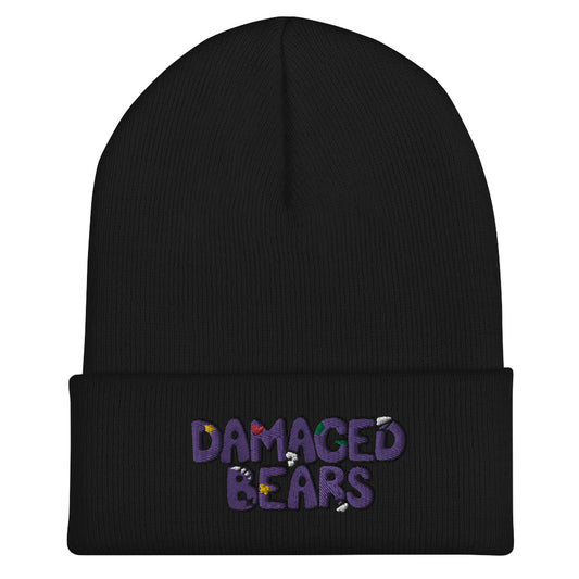 Damaged Bear Logo Cuffed Beanie