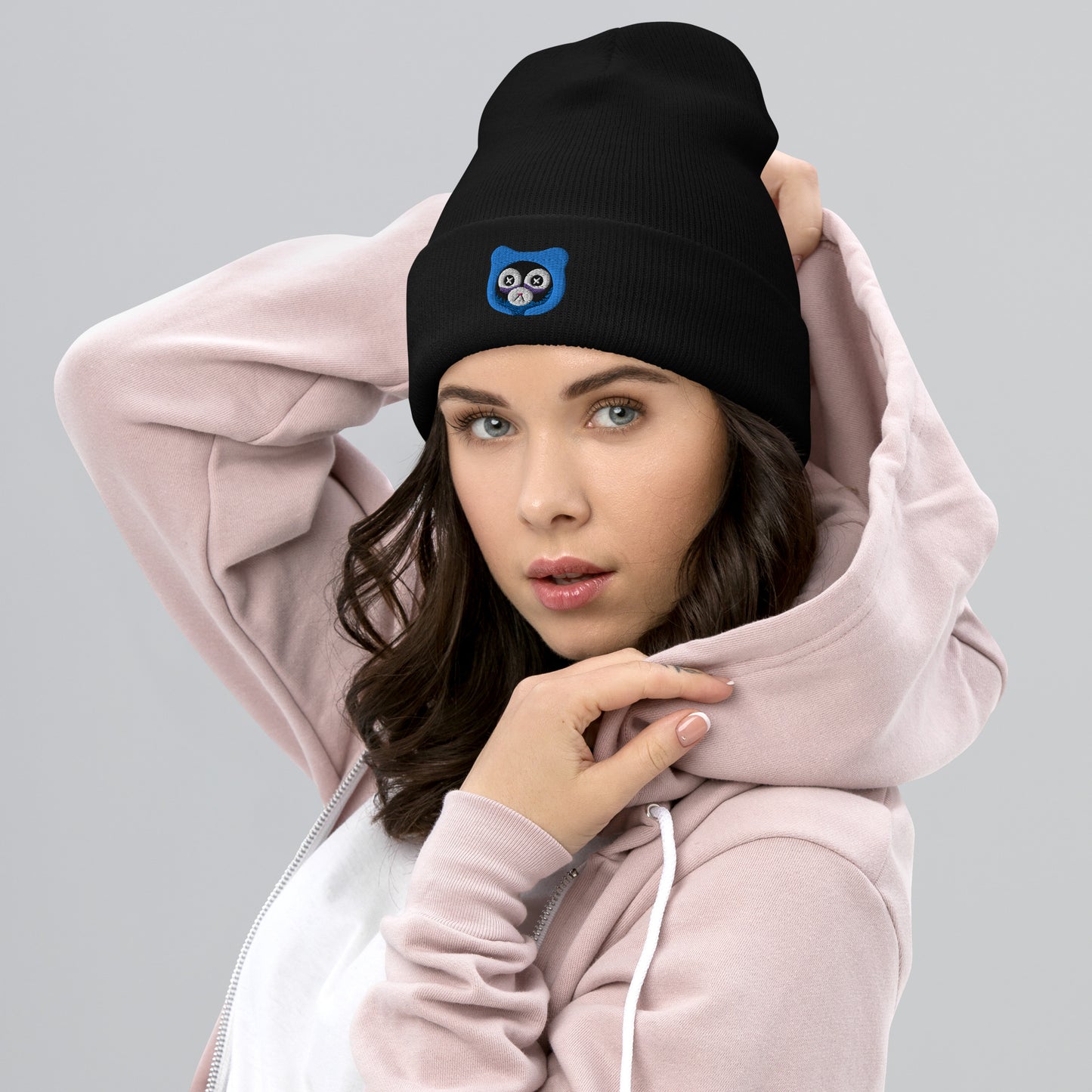 Insomnia Bear Cuffed Beanie