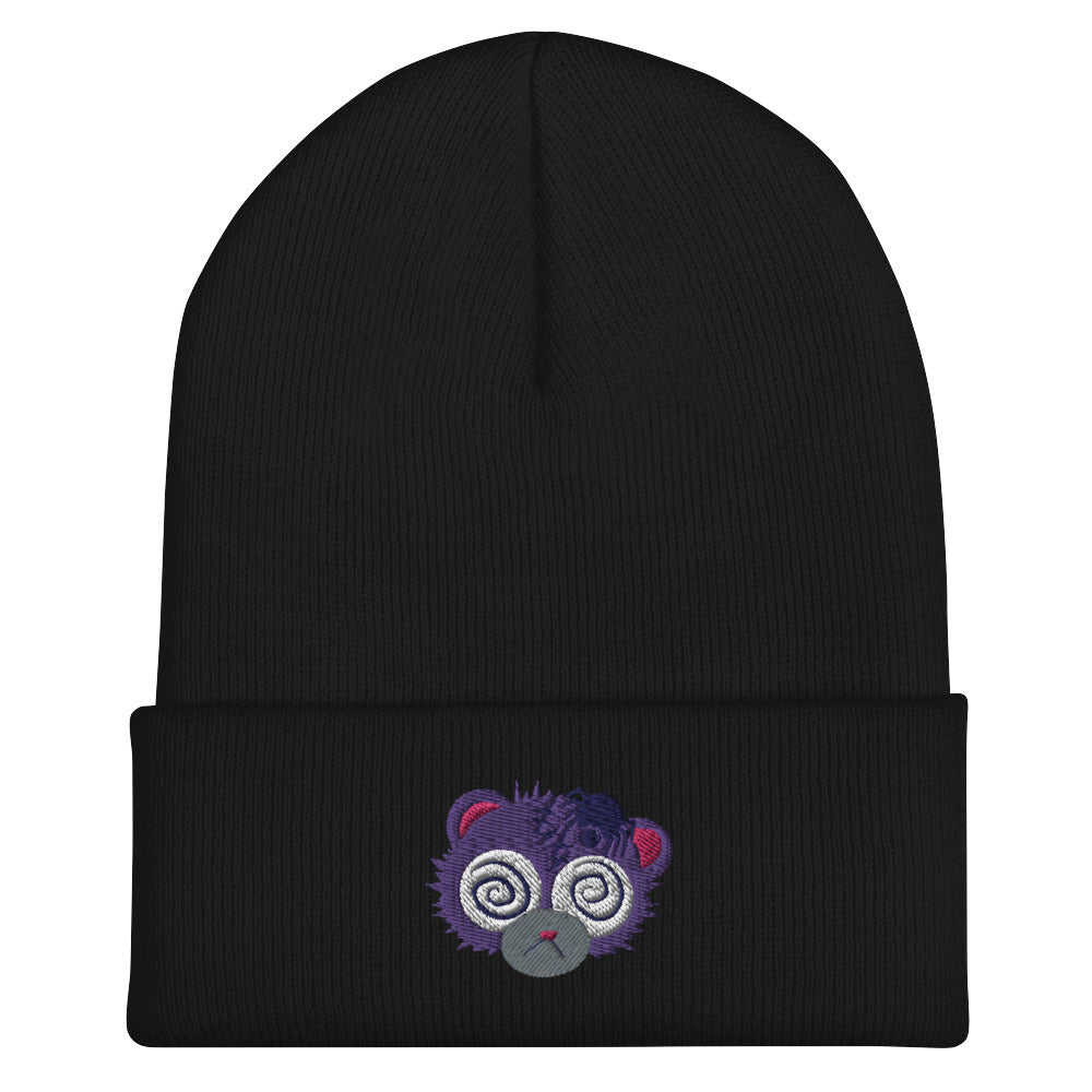 Anxiety Bear Cuffed Beanie