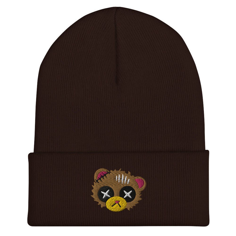 Damaged Bear Cuffed Beanie