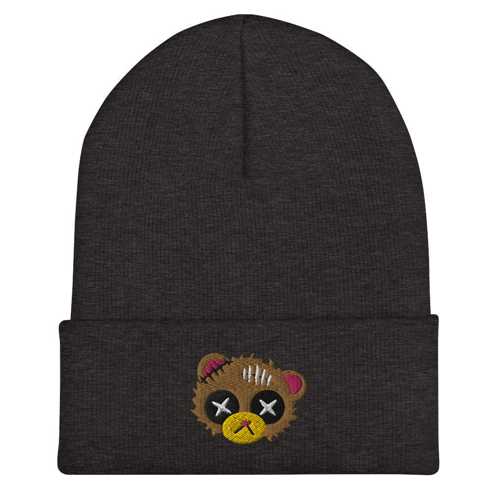 Damaged Bear Cuffed Beanie