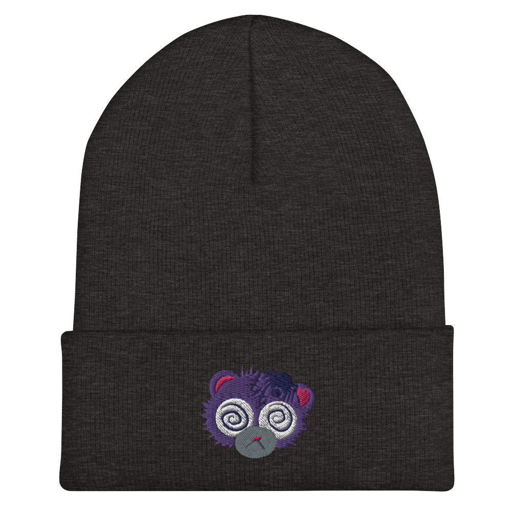 Anxiety Bear Cuffed Beanie