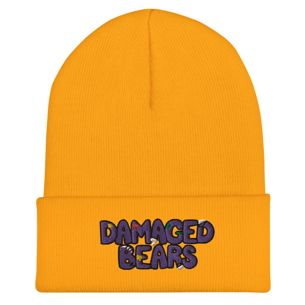 Damaged Bear Logo Cuffed Beanie