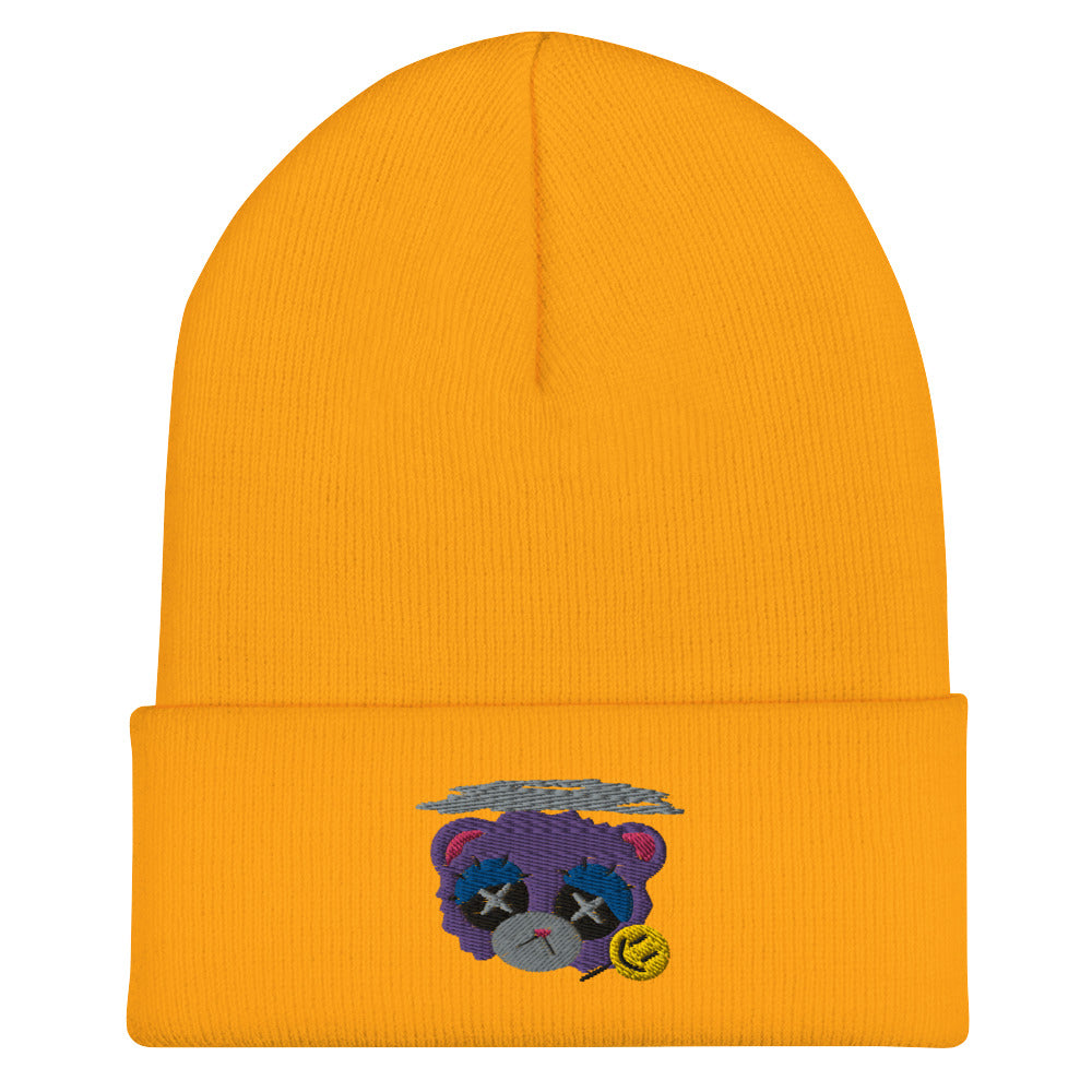 Depression Bear Cuffed Beanie