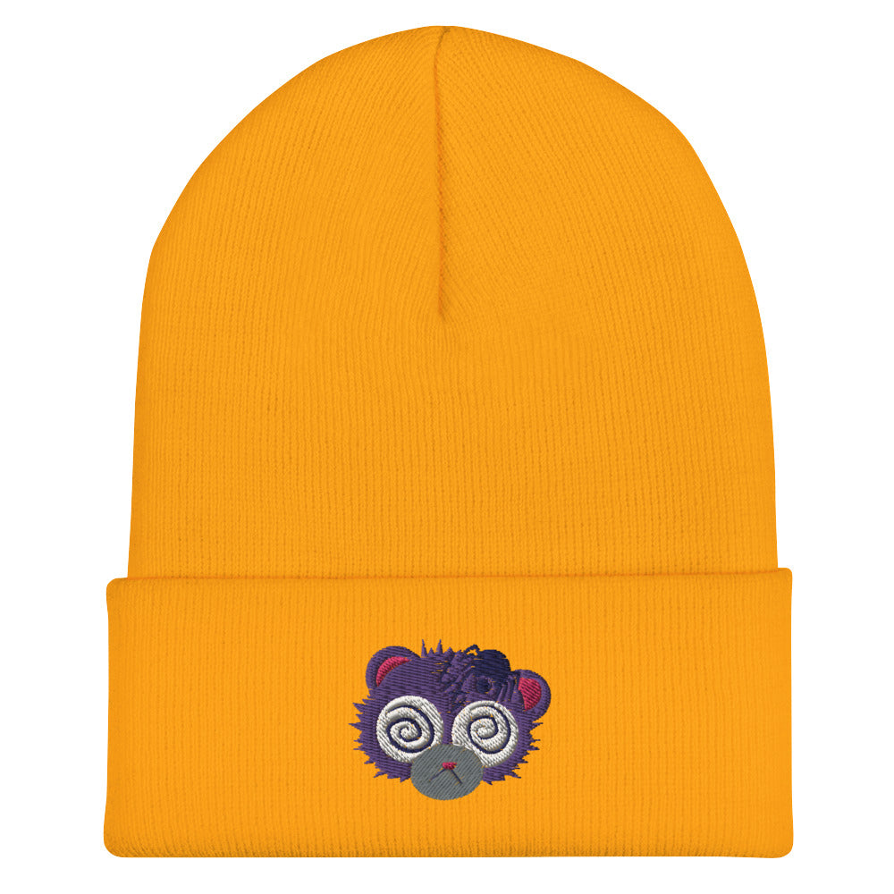 Anxiety Bear Cuffed Beanie