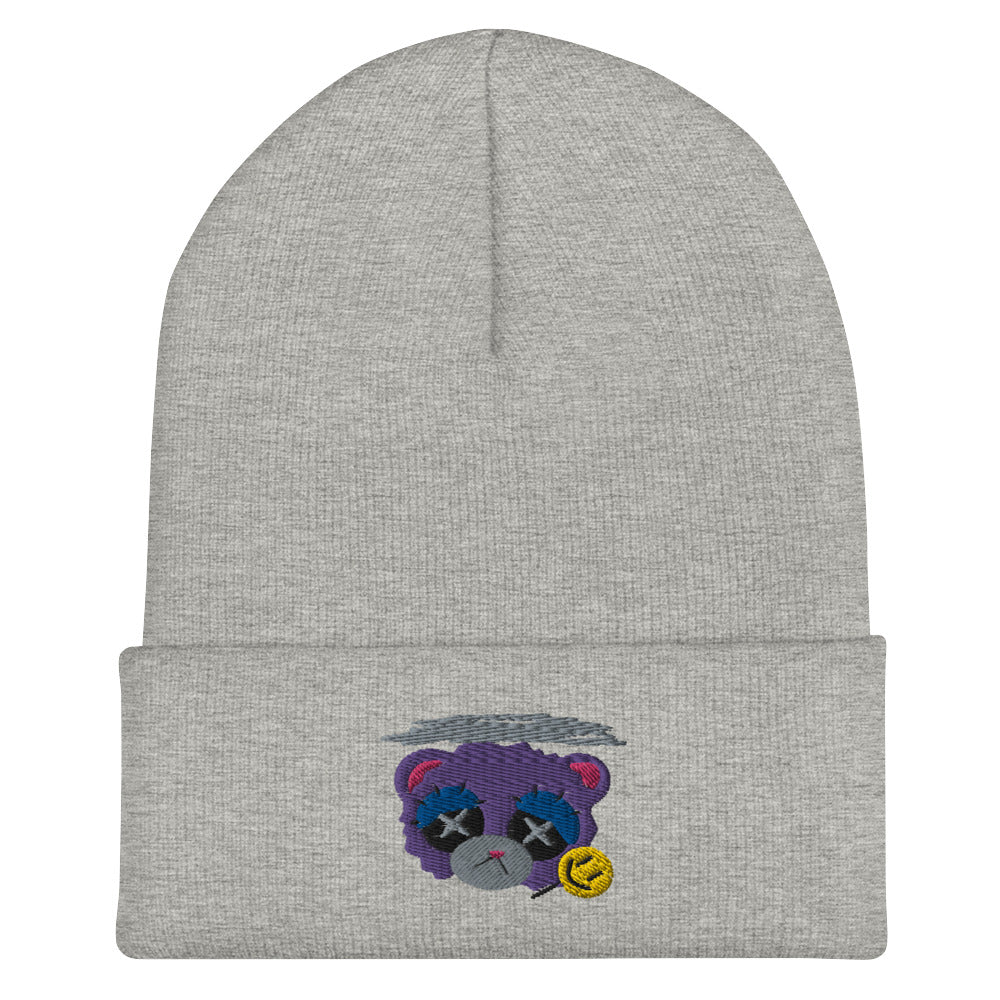 Depression Bear Cuffed Beanie