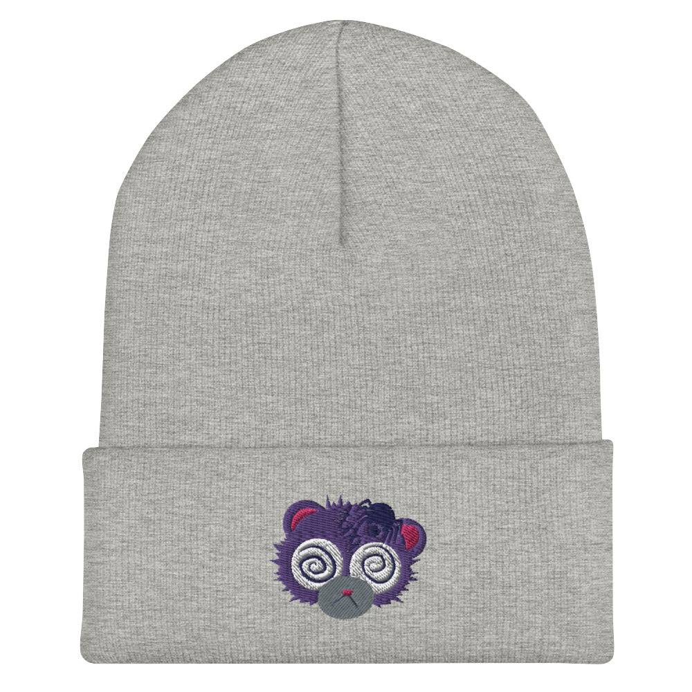 Anxiety Bear Cuffed Beanie