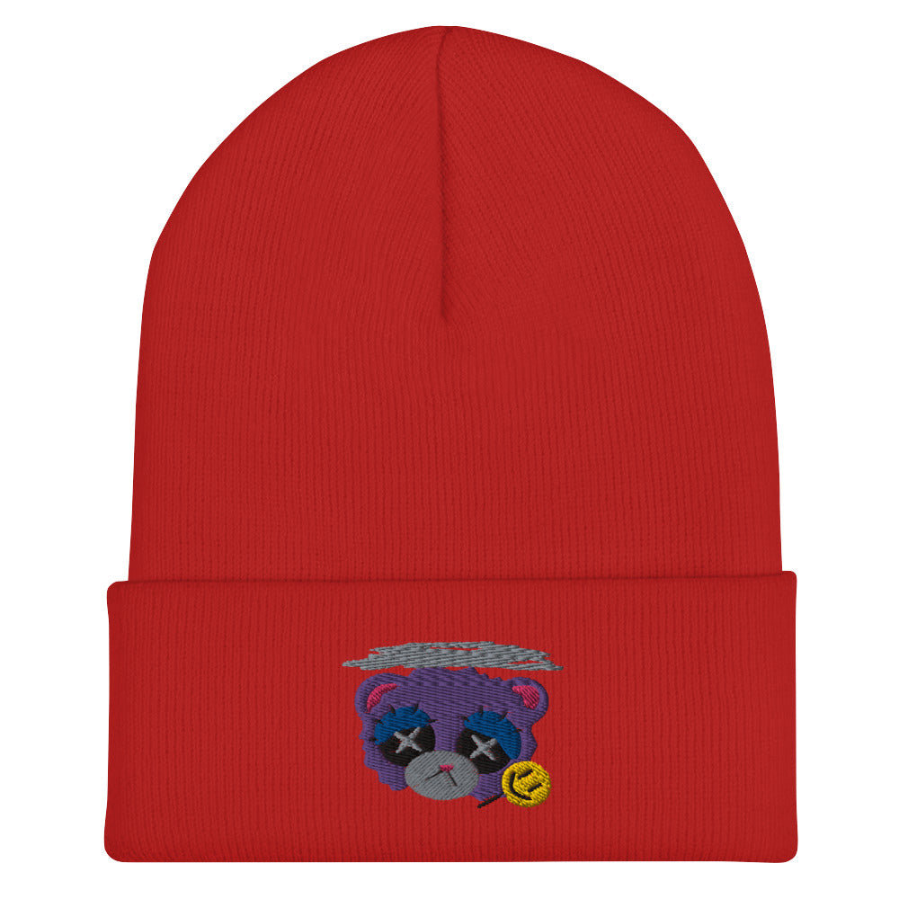 Depression Bear Cuffed Beanie