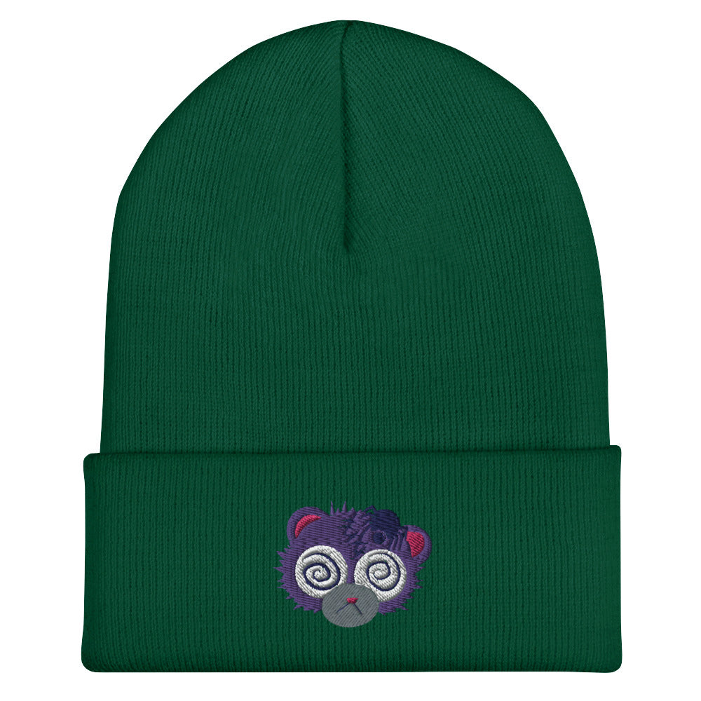 Anxiety Bear Cuffed Beanie