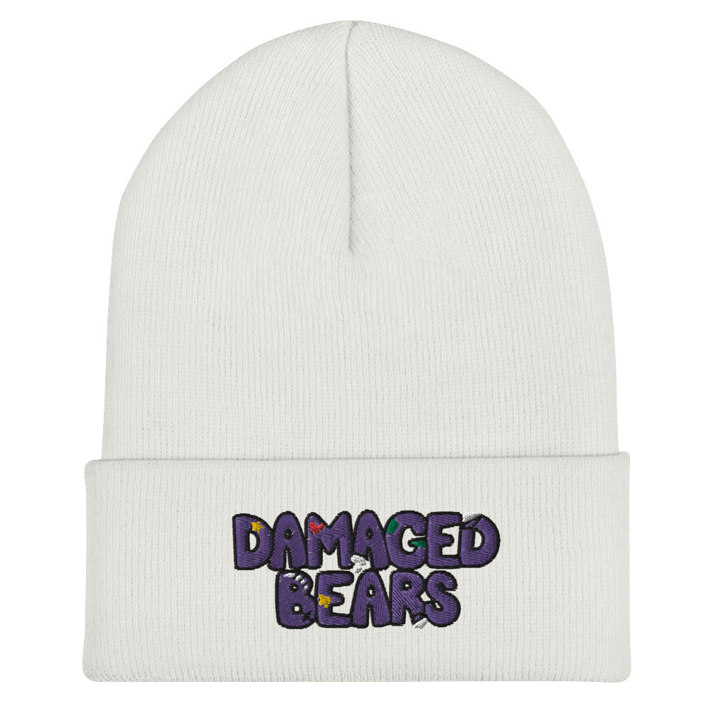 Damaged Bear Logo Cuffed Beanie