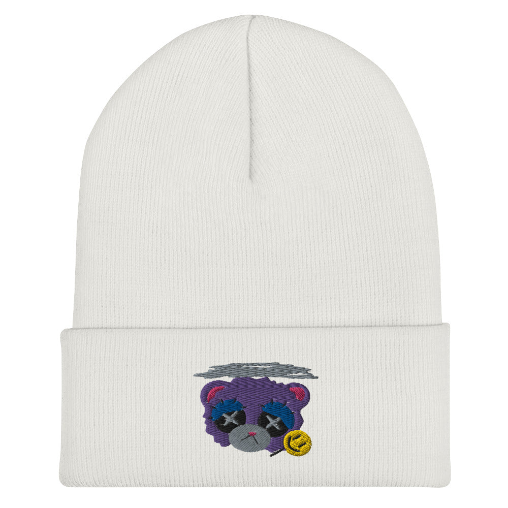 Depression Bear Cuffed Beanie