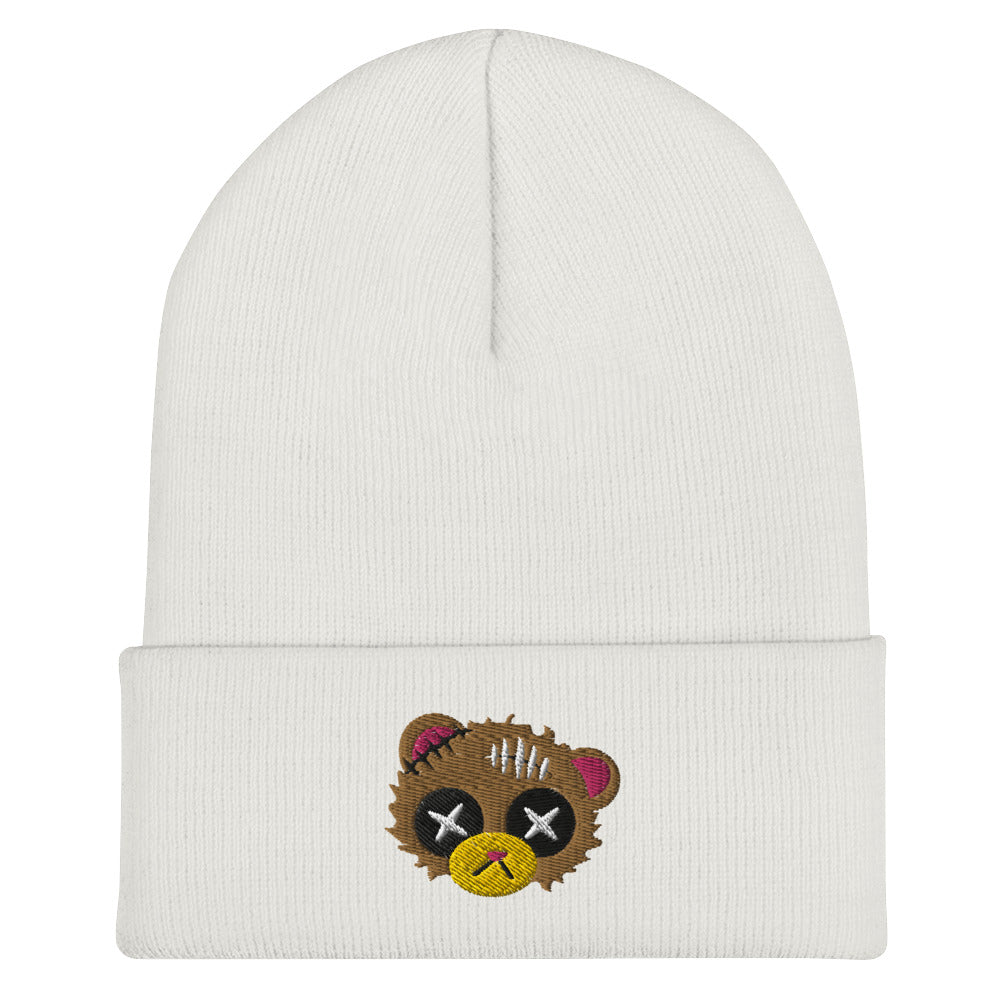 Damaged Bear Cuffed Beanie