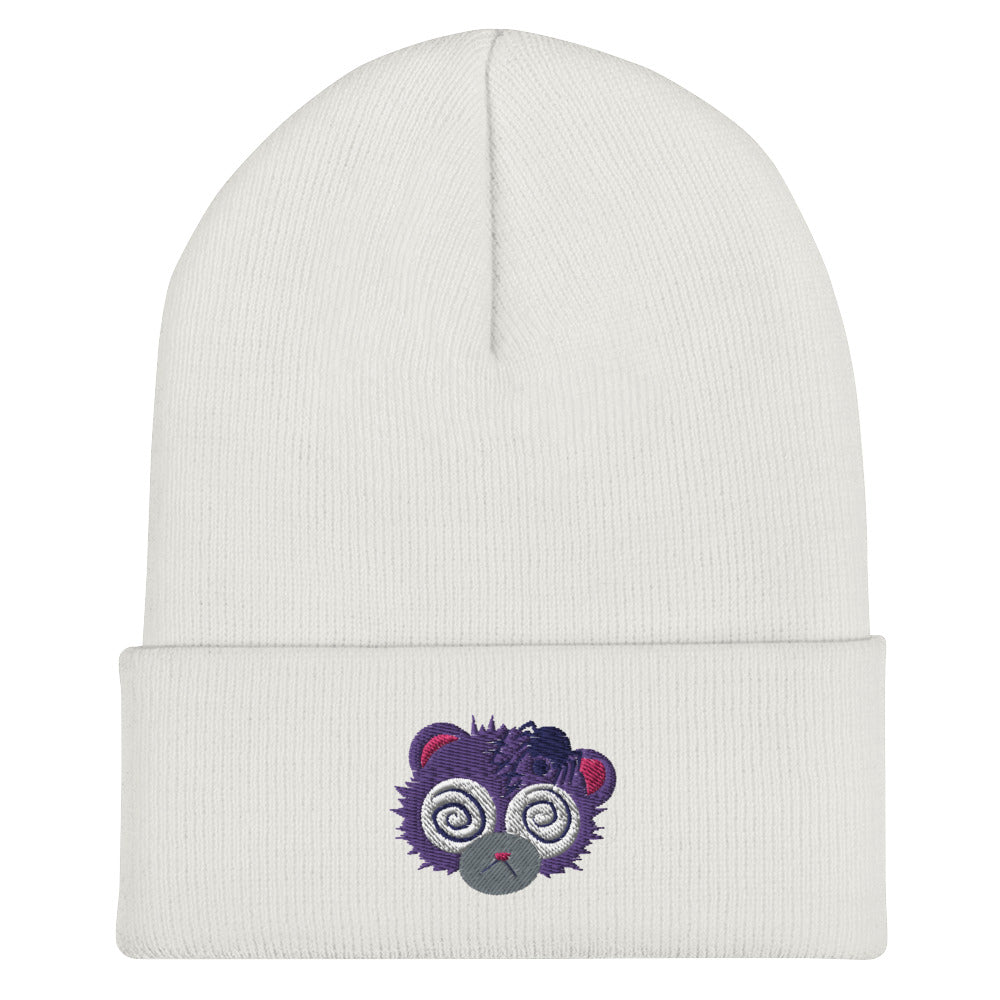 Anxiety Bear Cuffed Beanie