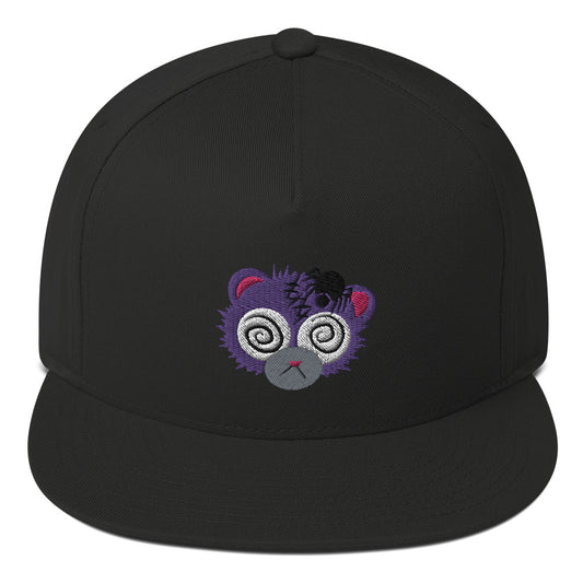 Anxiety Bear Flat Bill Cap