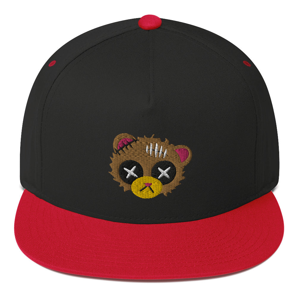 Damaged Bear Flat Bill Cap